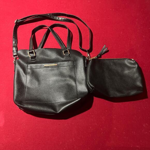 Black leather steve madden shoulder - Picture 4 of 6